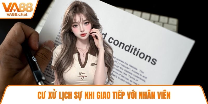 Cư xử lịch sự khi giao tiếp với nhân viên