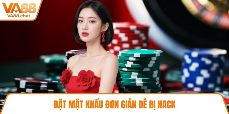 Đặt mật khẩu đơn giản dễ bị hack