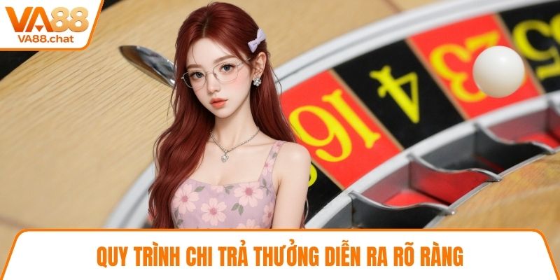 Quy trình chi trả thưởng diễn ra rõ ràng